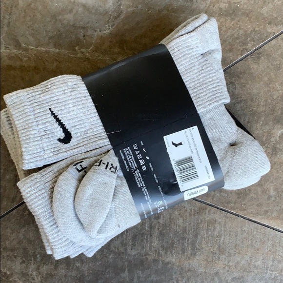 NIKE EVERYDAY CUSHIONED 6 pairs set CREW SOCKS Men’s - Picture 8 of 16